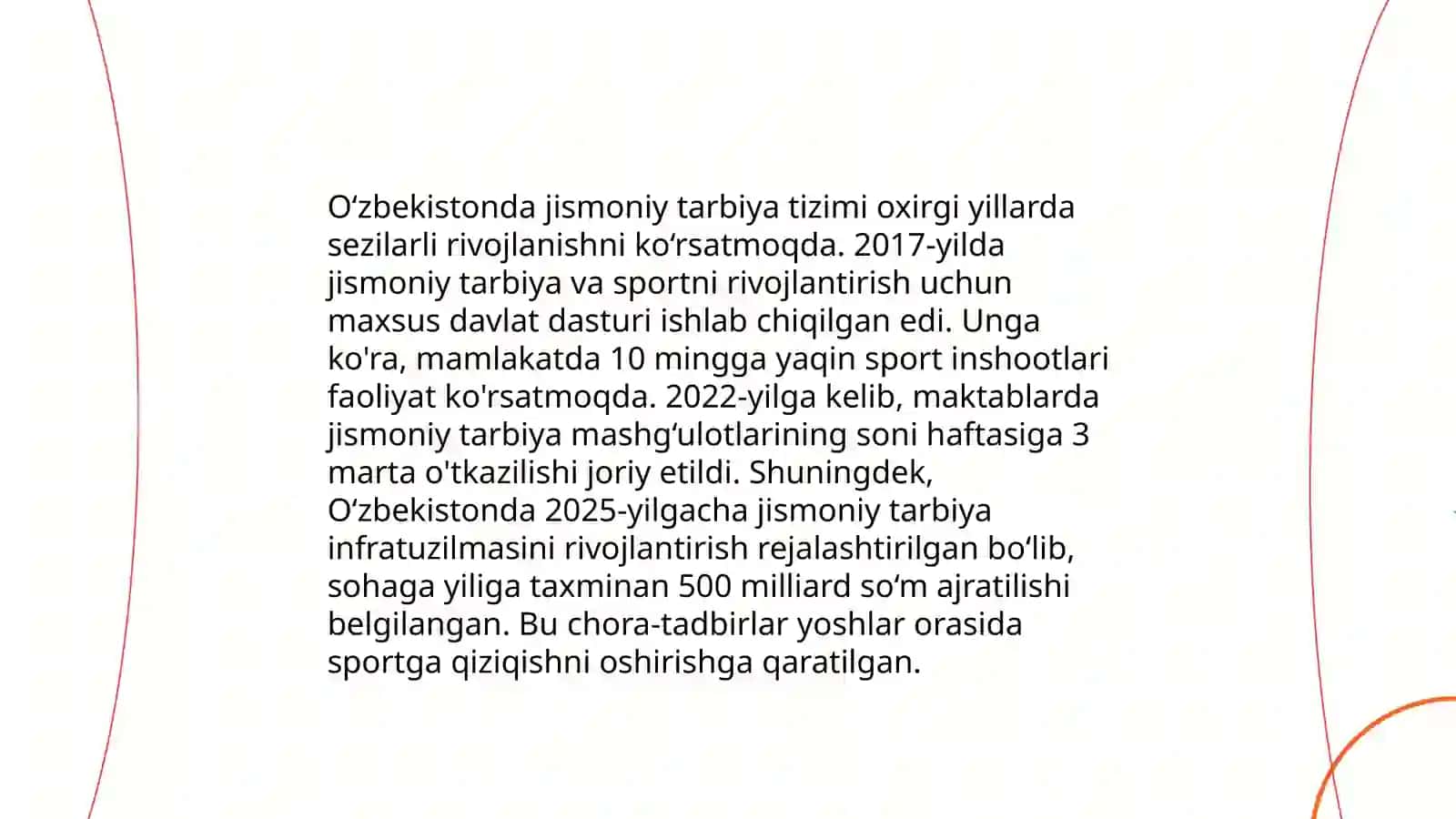 Jismoniy Tarbiya va Sport to’g’risidagi Qonun 4