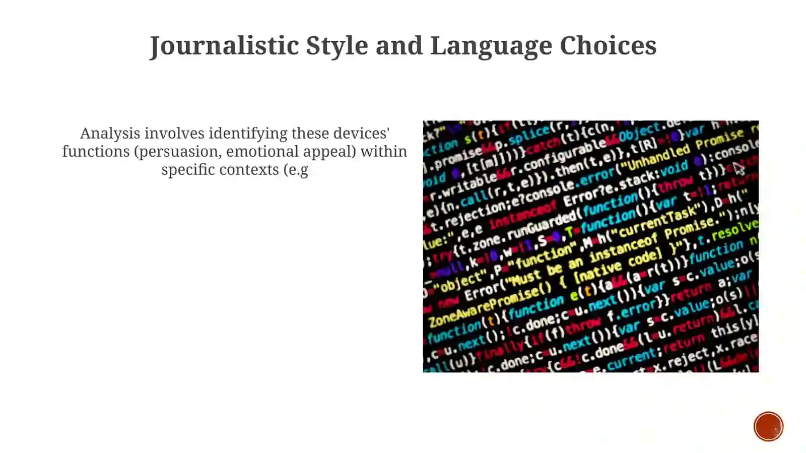 Linguistic Devices in Journalistic and Media Text 4