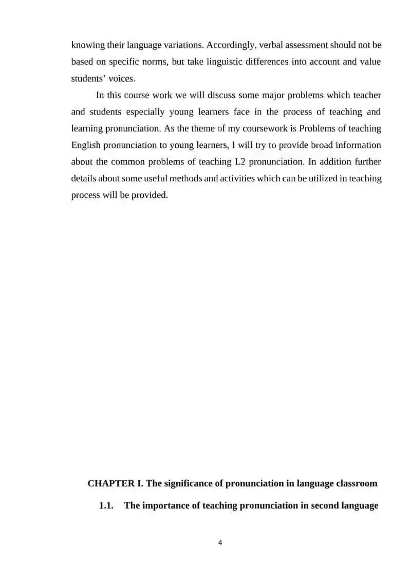 Problems of teaching English pronunciation to young learners 4