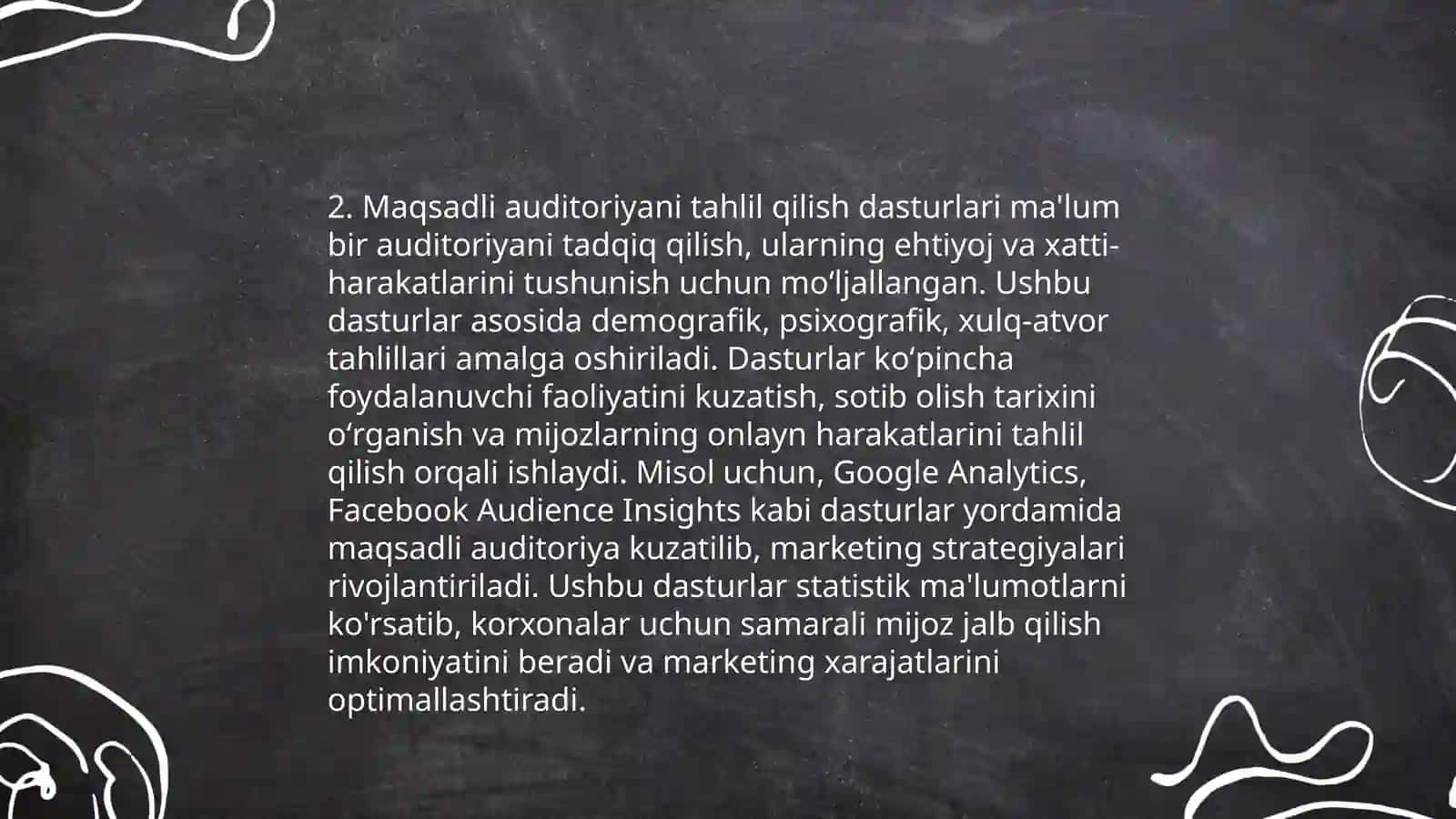 Sahifa maketi maqsad va auditoriyaga mos hujjat yaratish uchun dasturiy uskunalardan foydalanish 4