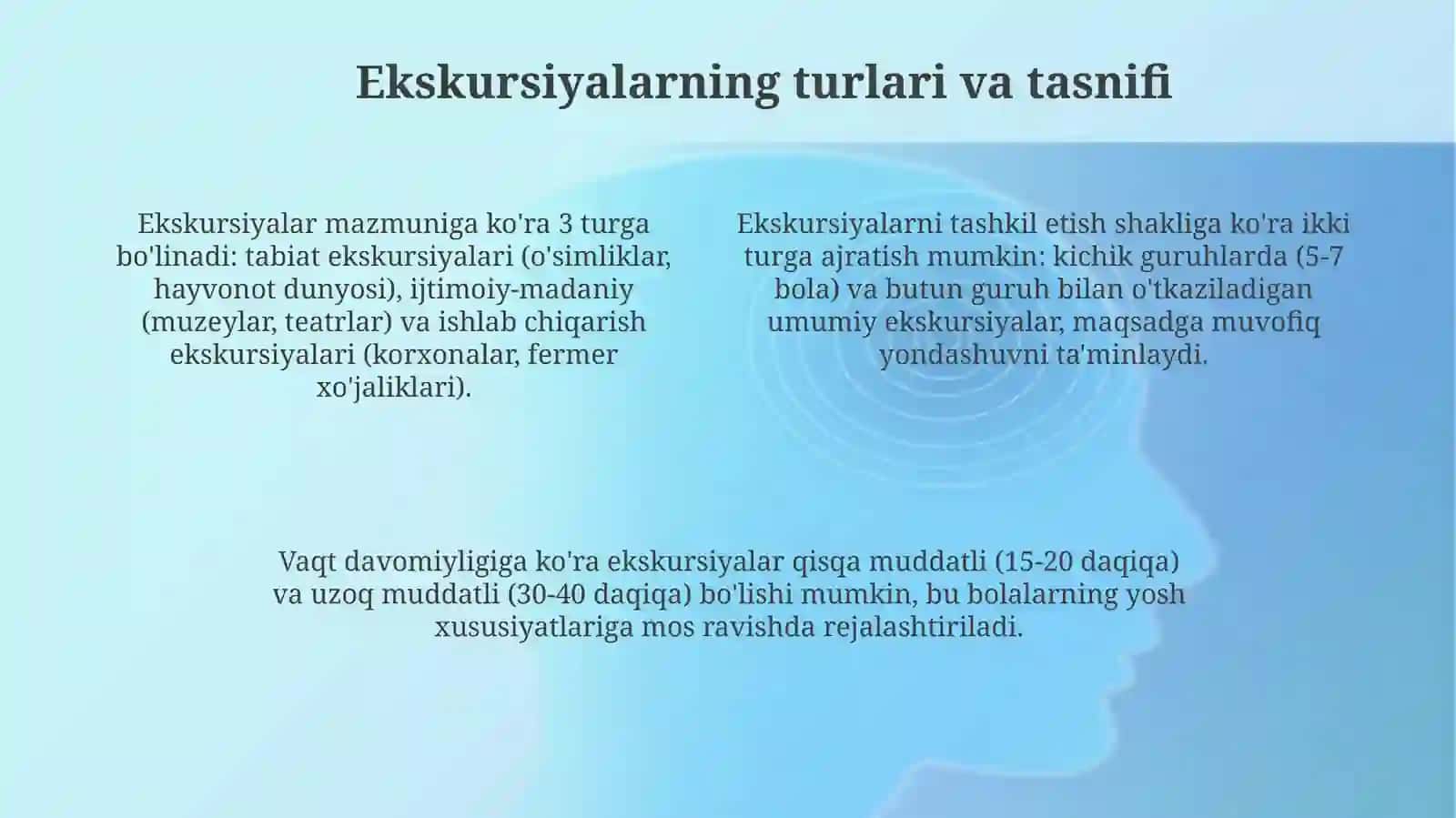 Maktabgacha talimda ekskursiya turlari va ularni tashkil etish texnologiyasi 4