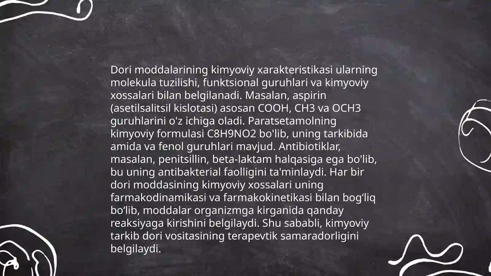Farmatsevtik terminologiyaga kirish. Dori moddalarining triginal nomlanishi 4