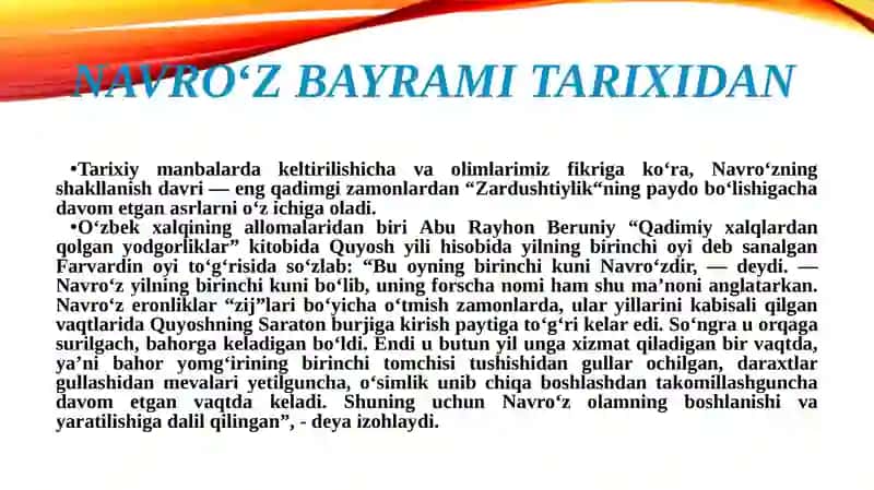 Navro‘z – yangilanish va yasharish bayrami 4