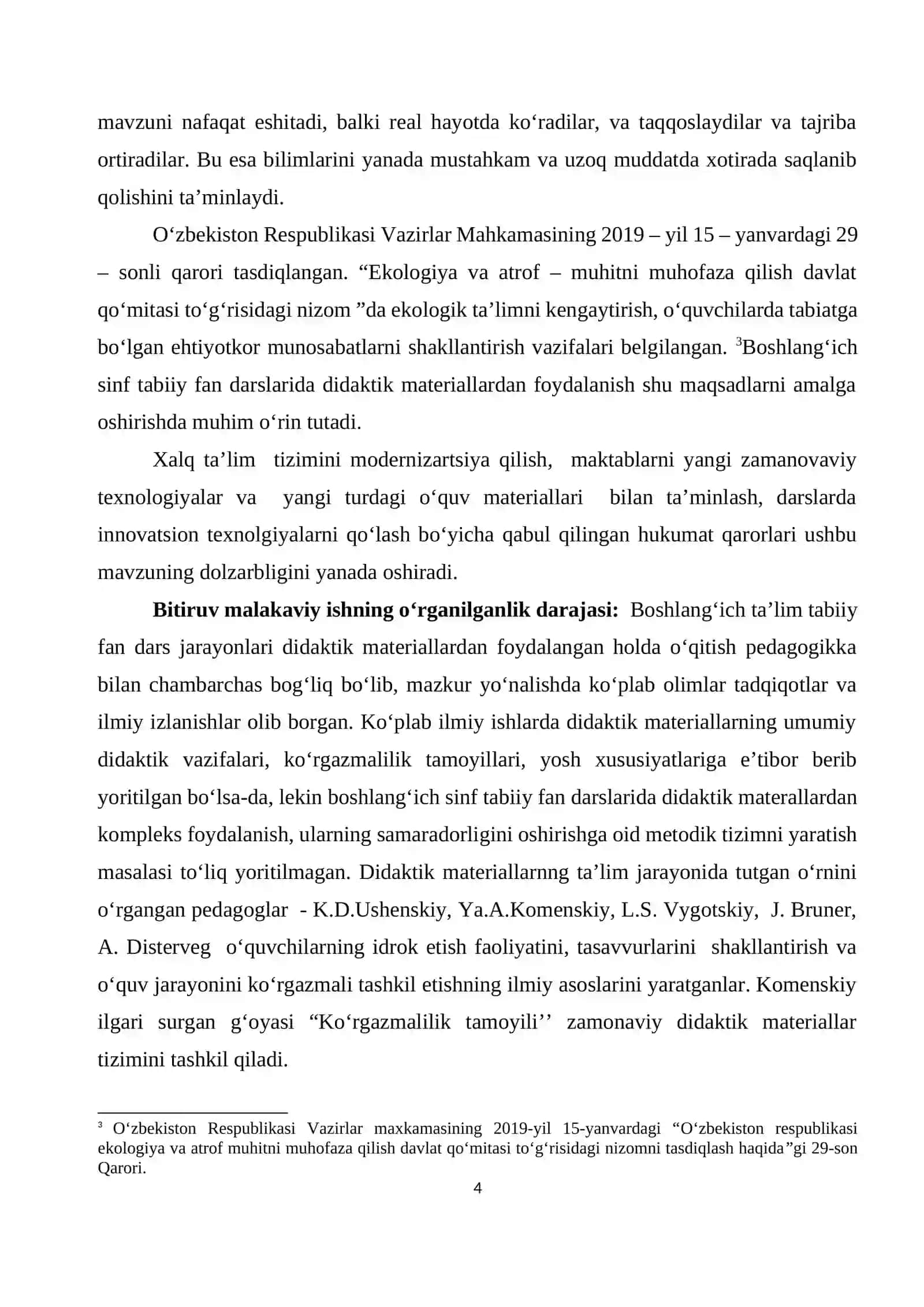 BOSHLANG‘ICH TA’LIM TABIIY FANLAR DARSLARIDA DIDAK-TIK MATERIALLARDAN FOYDALANISHNING NAZARIY ASOSLARI 4