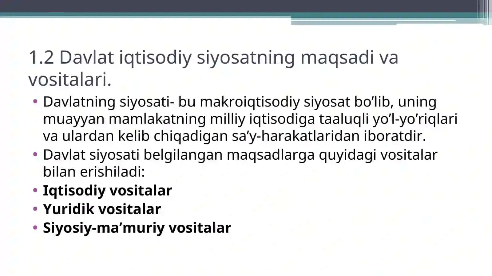 Iqtisodiyotni davlat tomonidan boshqarishning nazariy asoslari 4