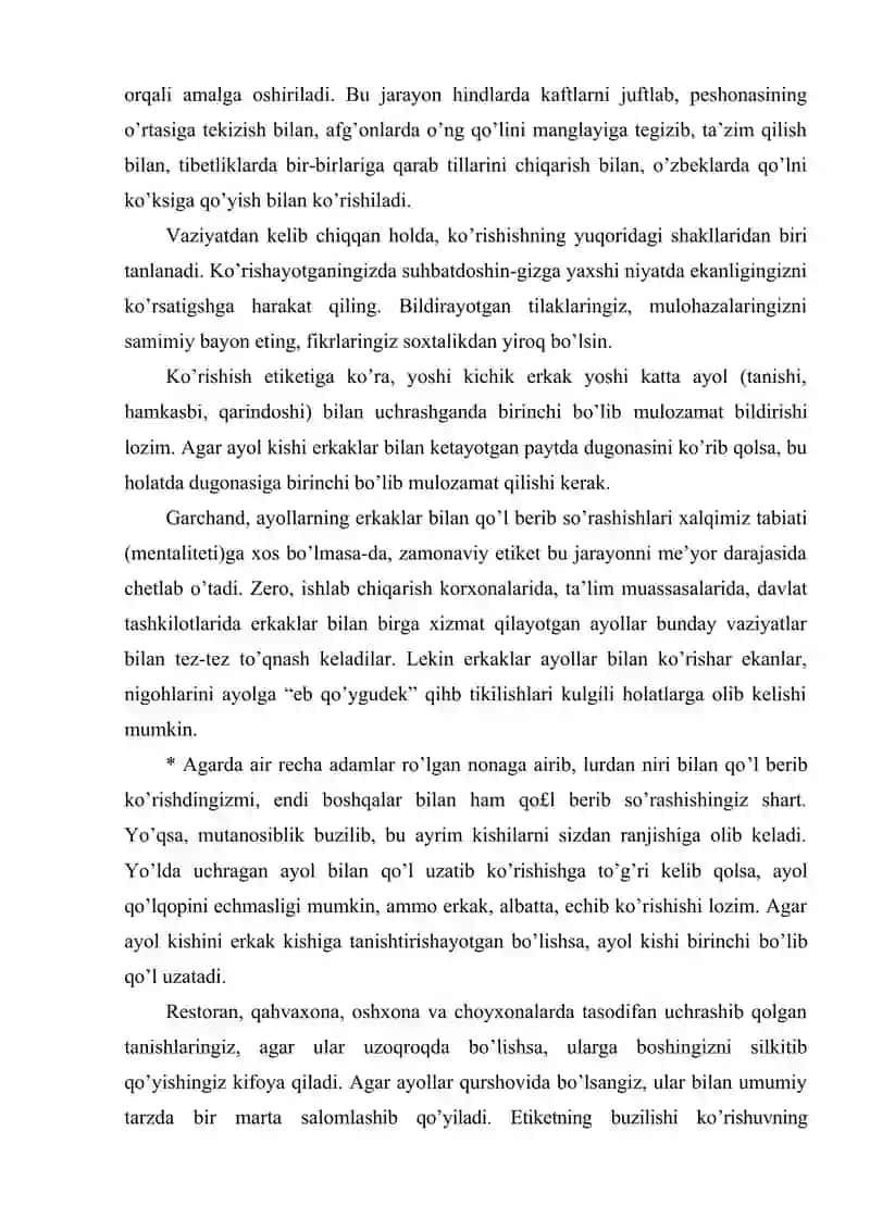 Etiket va muomalaviy madaniyat 4