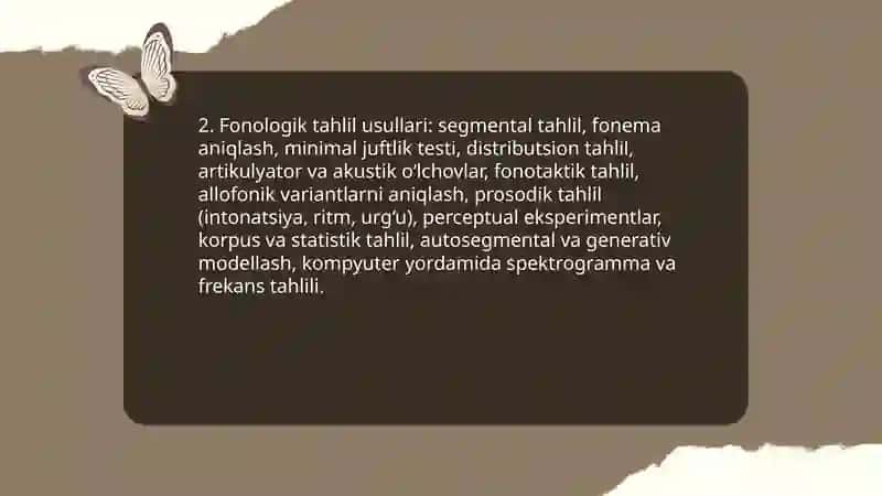 Lingvistik tahlil metodlarini o'rganish 4