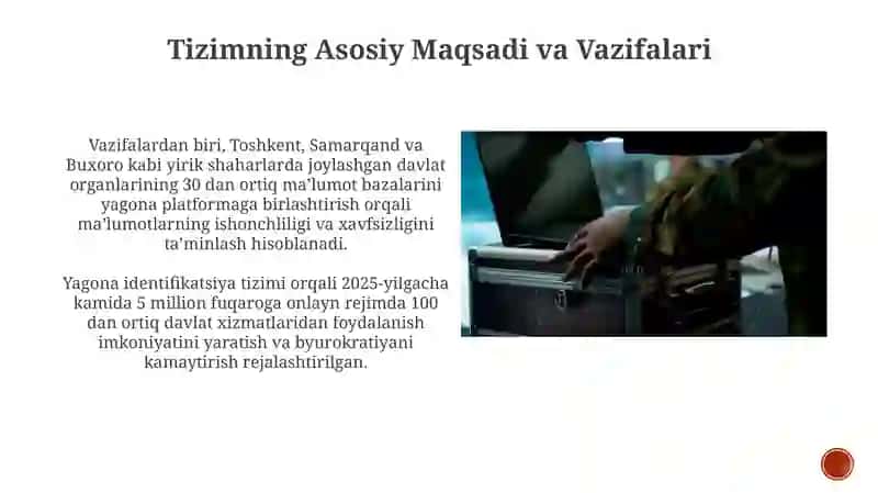 O'zbekiston Respublikasi elektron xukumat foydalanuvchilarining Yagona Identifikatsiya tizimi 4