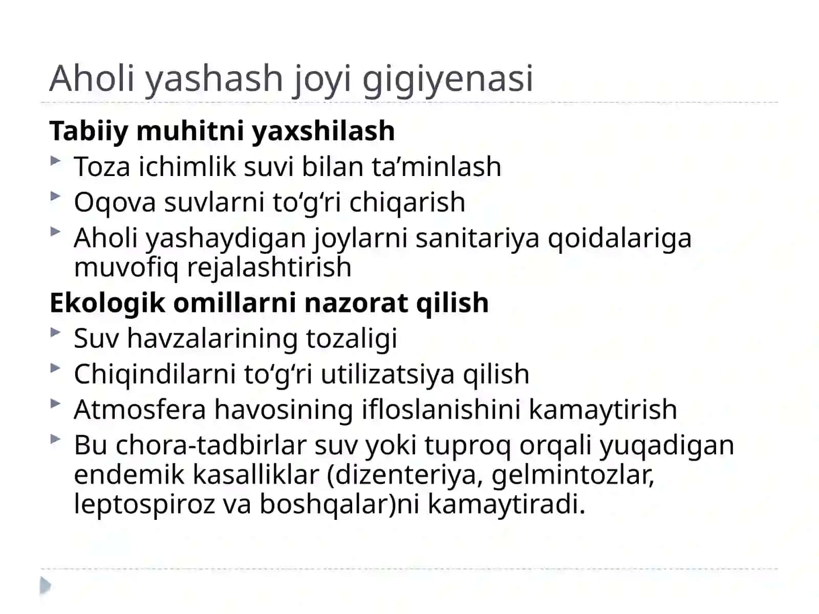 Endemik kasalliklarni oldini olishning gigiyenik asoslari 4