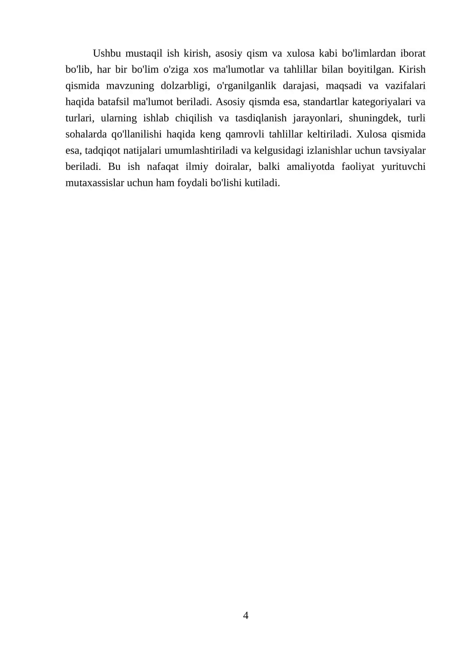 Standart kategoriyalari va turlari 4