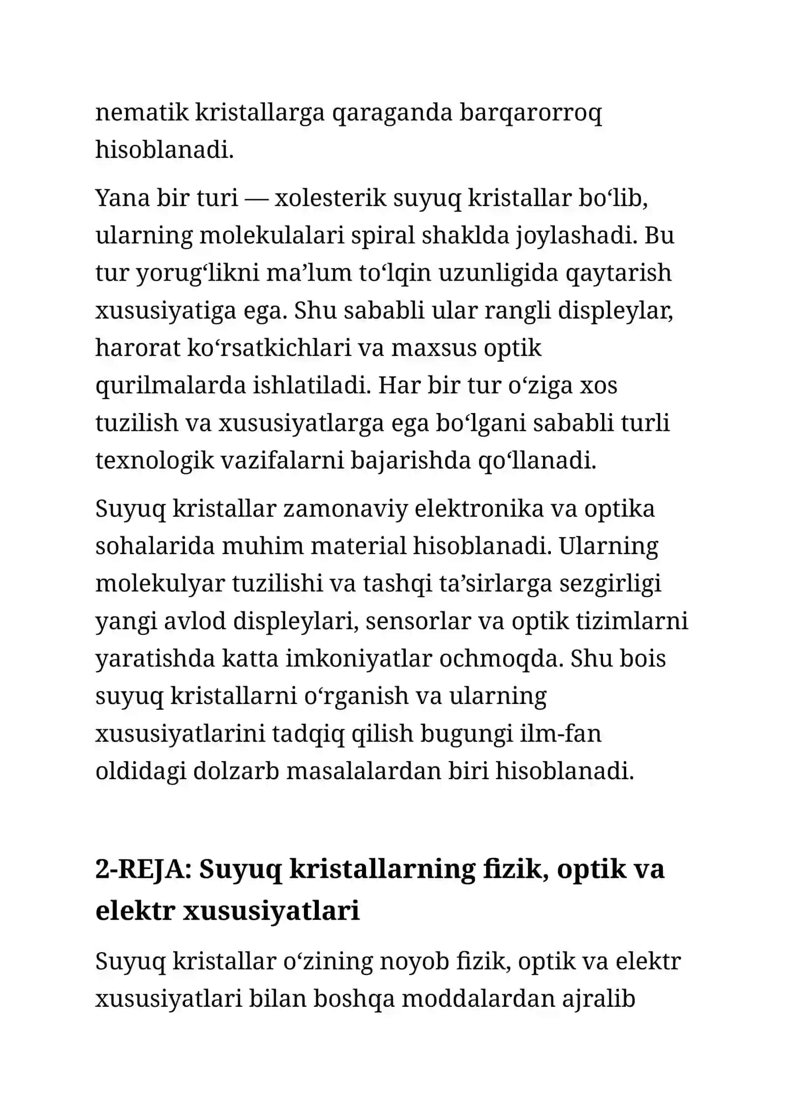 Suyuq kristallar va ularning xususiyatlari 4