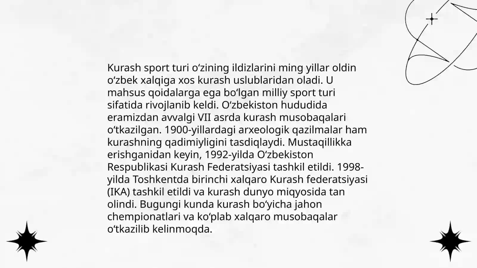 Kurash sporti tarixi va qoidalari 4