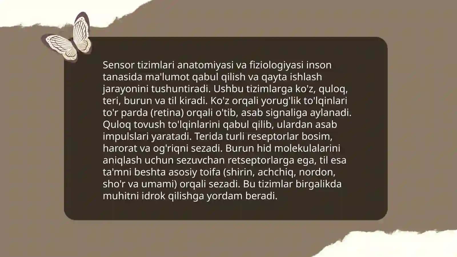 Sensor tizimining yoshga oid fiziologiyasi va gigiyenasi 4