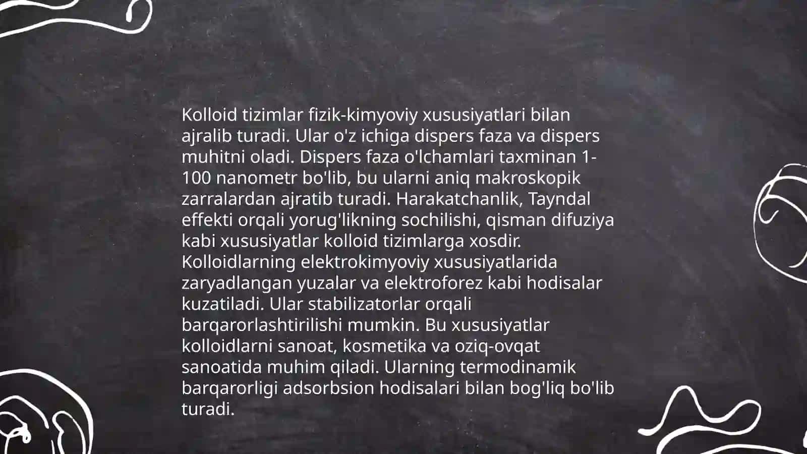 Kоllоid sistеmаlаr tоmоnidаn nurning yutilishi vа sосhilishi. Kоllоid sistеmаlаrning turli rаnggа egа bo‘lish sаbаblаr 4