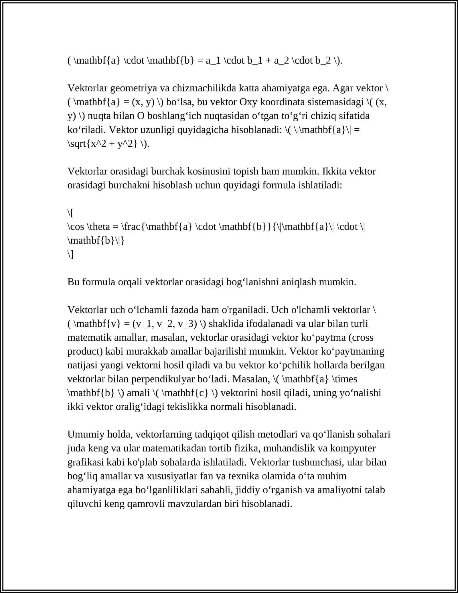 VEKTORLAR SISTEMASI 4