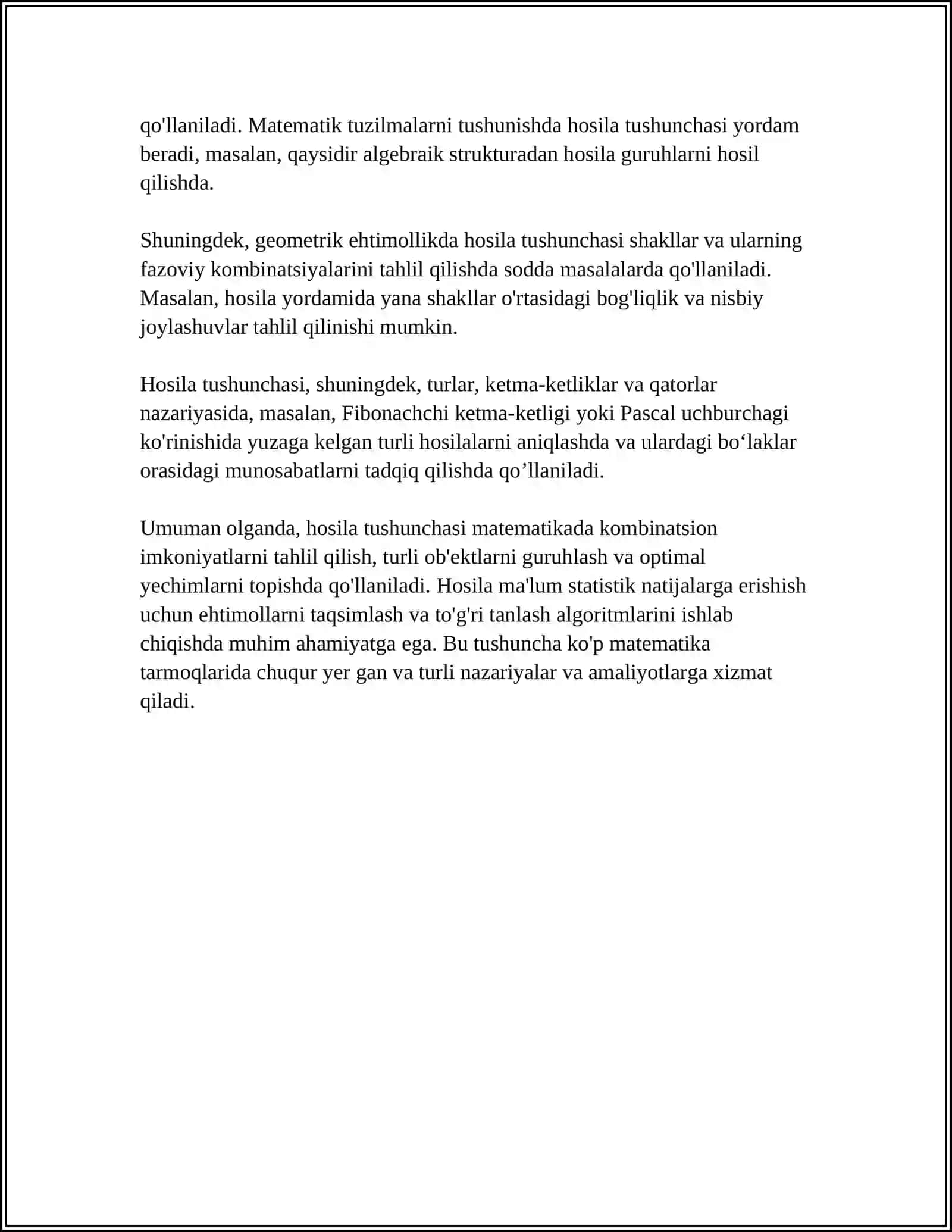 HOSILA TUSHUNCHASIGA KELTIRILADIGAN MASALALAR 4