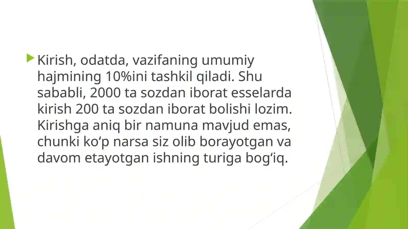 Kimyoviy Texnologiyalari Fakulteti 203- OOT guruhtalabasi Abdrimova Ozodaning Oʻzbek tili fanidan mustaqil ishi 4