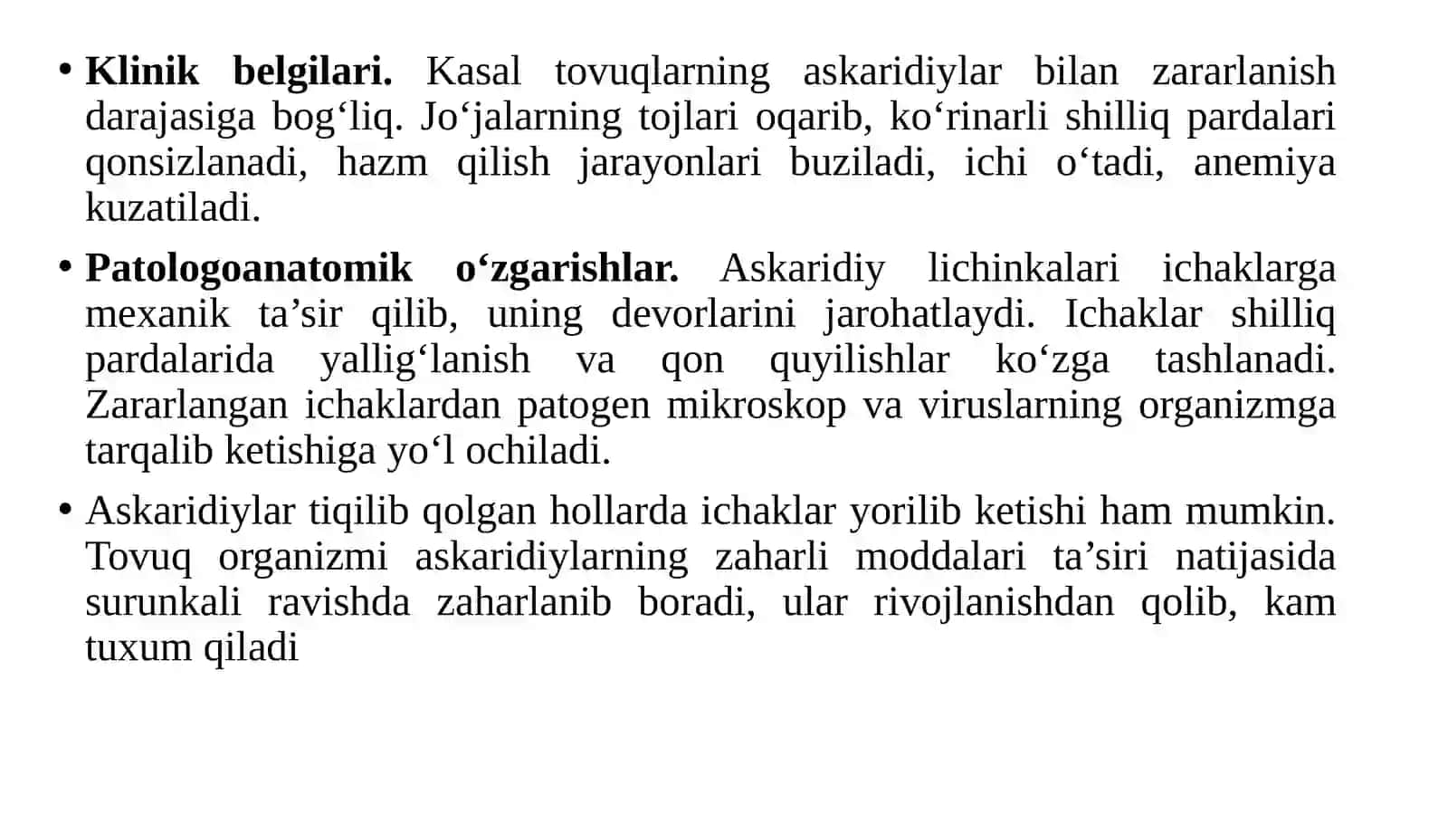 Tovuq askaridiozi 4