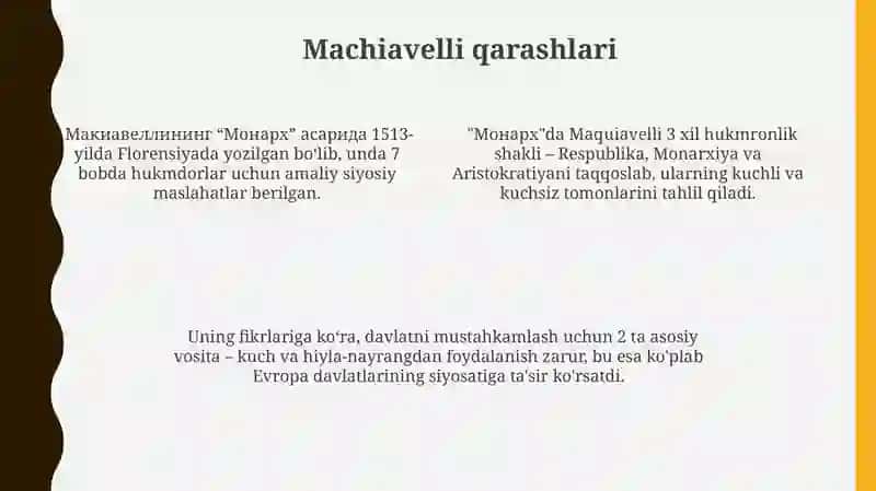 Makiavellining “Xukmdor” asari 4