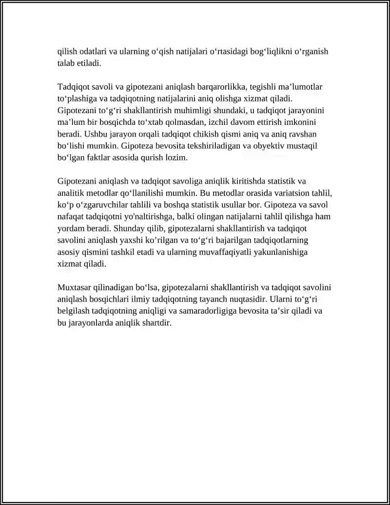 Gipotezalarni Tekshirish 4
