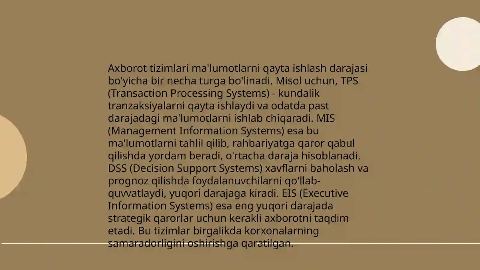 Avtomatlashtirilgan axborot tizimlar tasnifi 4