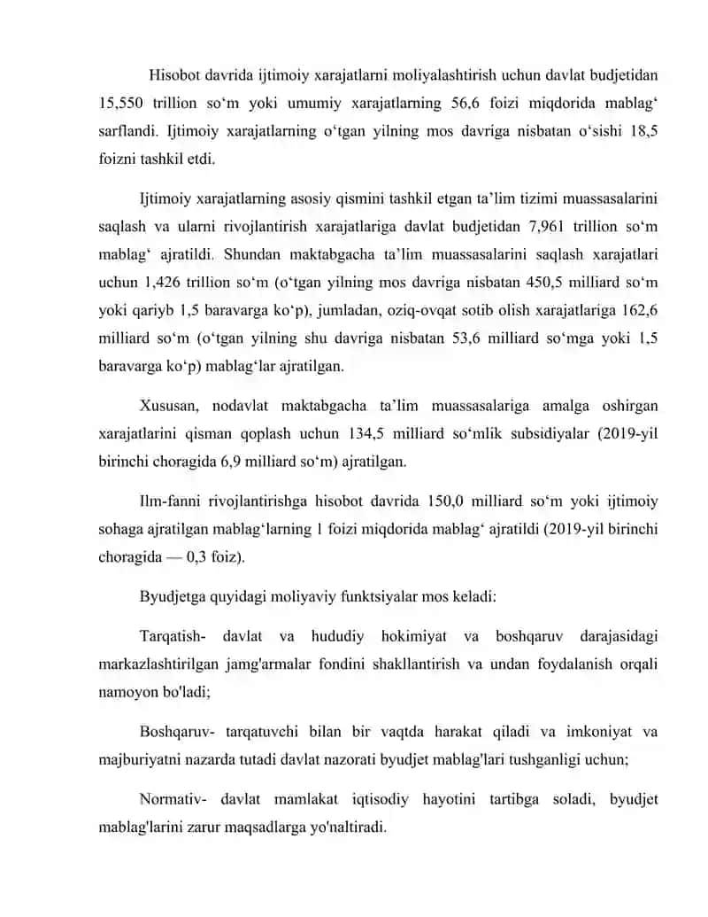 Davlat byudjetining ta'lim tizimi xarajatlari 4