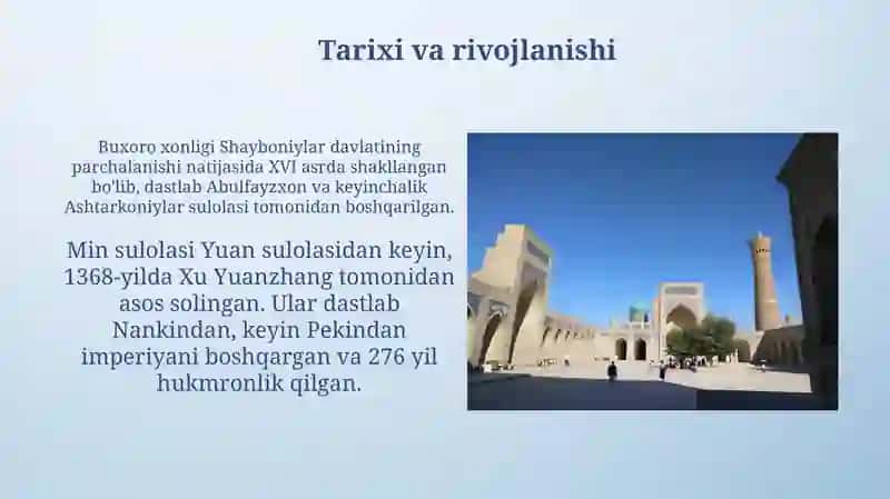 Buxoro xonligi va minsulolasinitaqqoslash 4