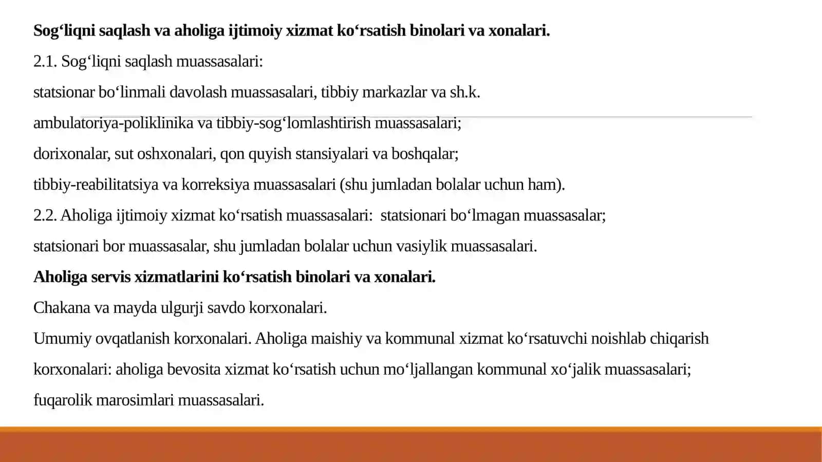Jamoat binolarini va inshootlarning asosiy funksional tipologik guruhlari 4