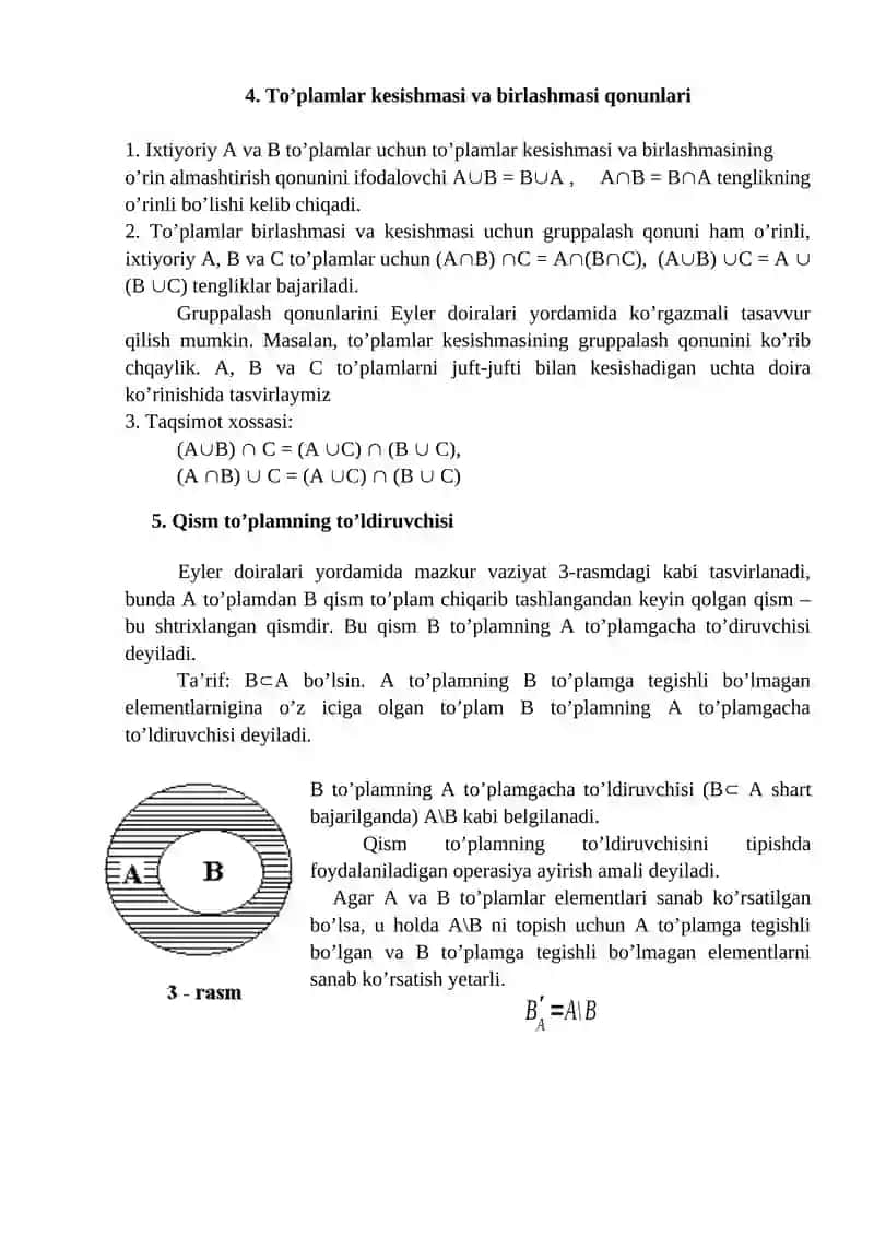 TO’PLAMLAR VA ULAR USTIDA AMALLAR 4