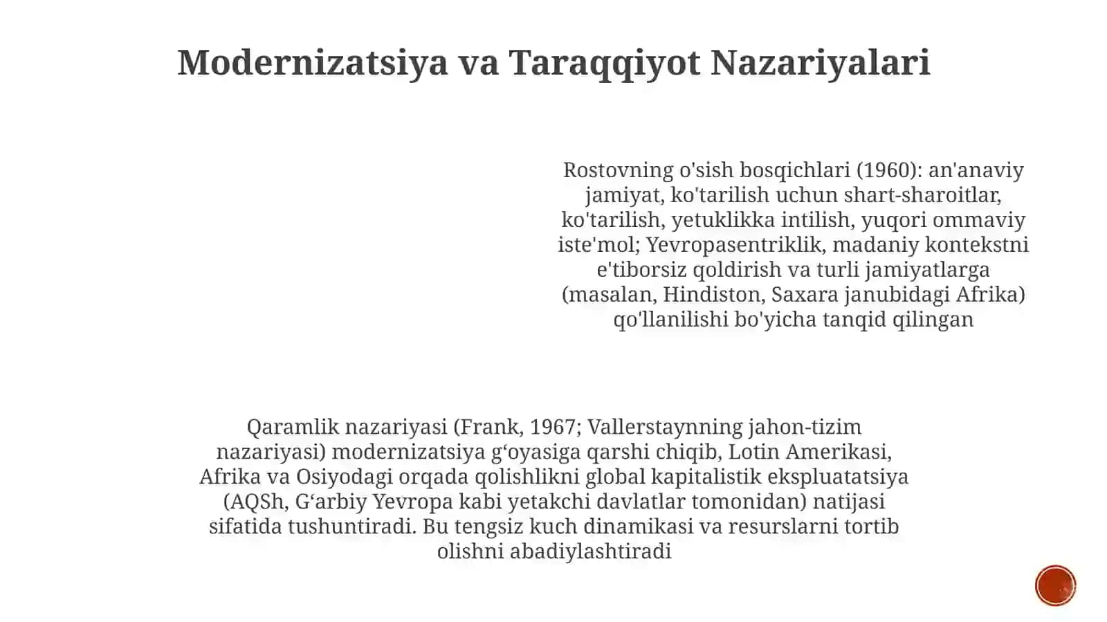 Jamiyat, ijtimoiy taraqqiyot haqidagi konsepsiyalar 4