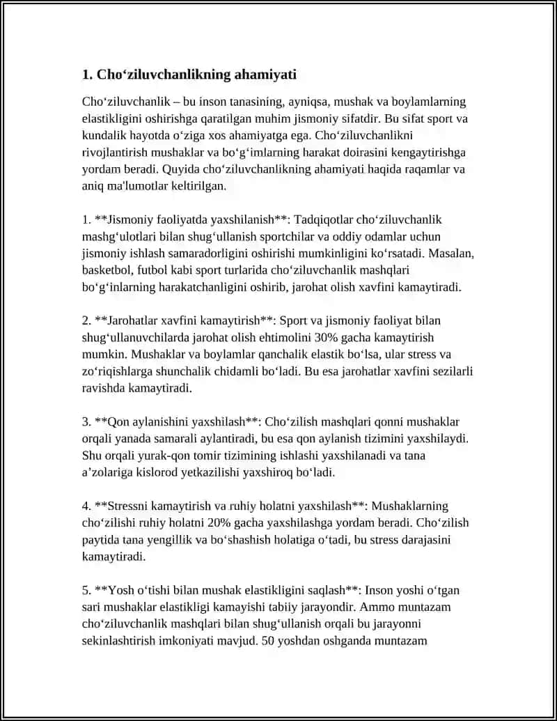 STRETCHING BILAN SHUGʻULLANISH METODIKASI 4