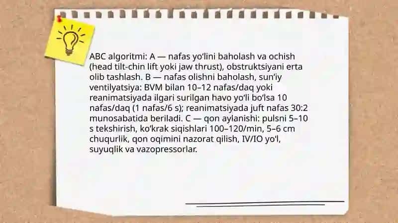 Ogʻir bemorlar parvarishi.Reanmatsion yordam asoslari 4