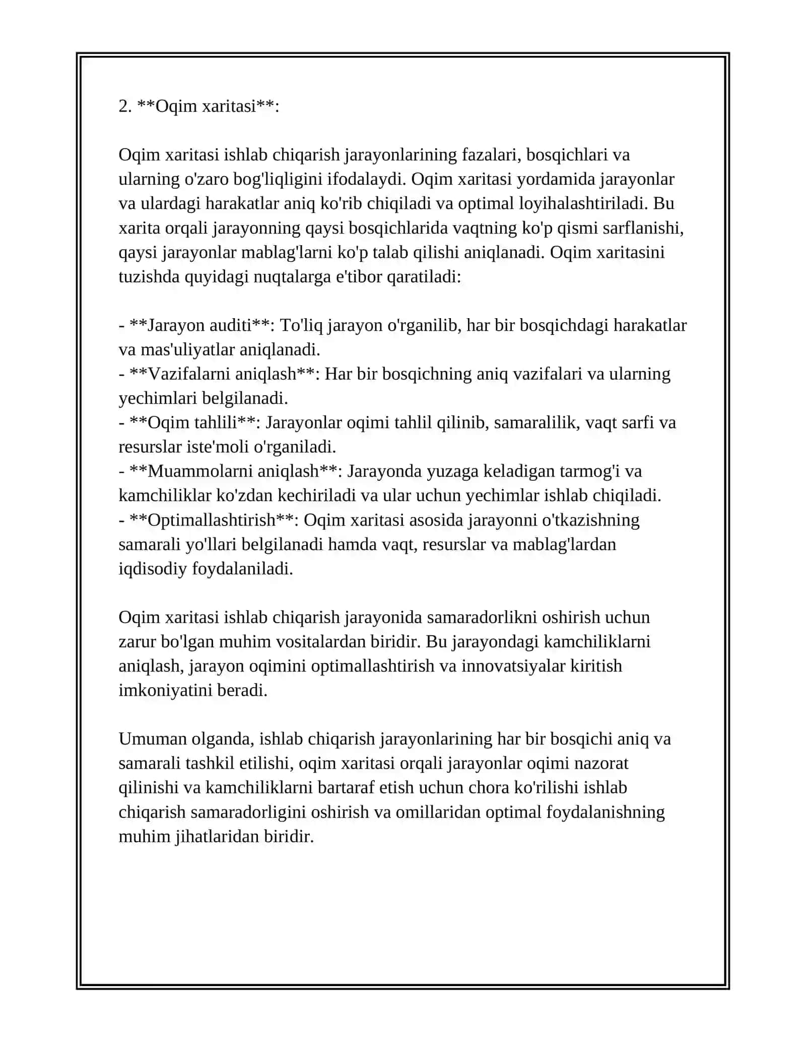 ISHLAB CHIQARISH JARAYONI VA ISHLAB OMILLARIDAN OPTIMAL FOYDALANISH USULLARI 4