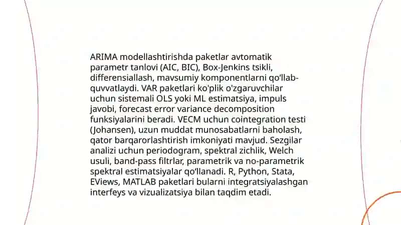 Ekonometrik modellashtirishda go'llaniladigan amaliy dasturlar paketlarining xususiyatlari 4