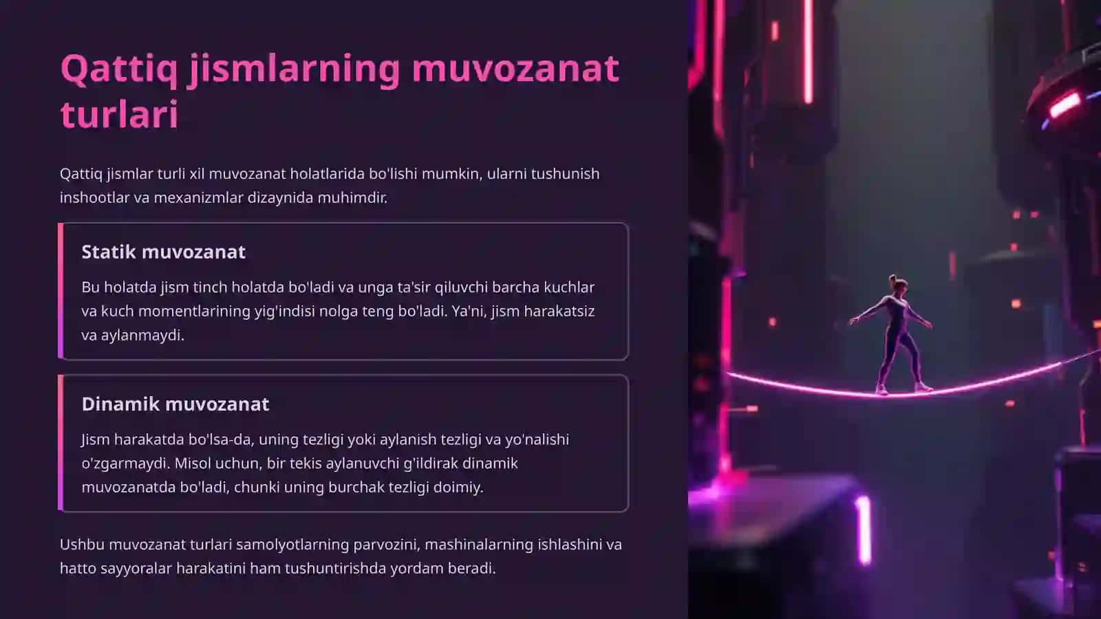 Kuch momenti, kuch yelkasi va suyuqliklar mexanikasi 4
