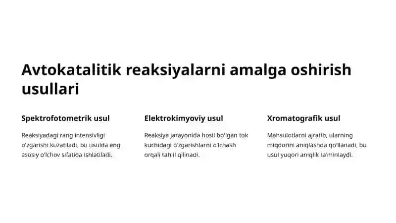 Analitik kimyoda avtokatalitik reaksiyalar va ularni bajarish usullari 4
