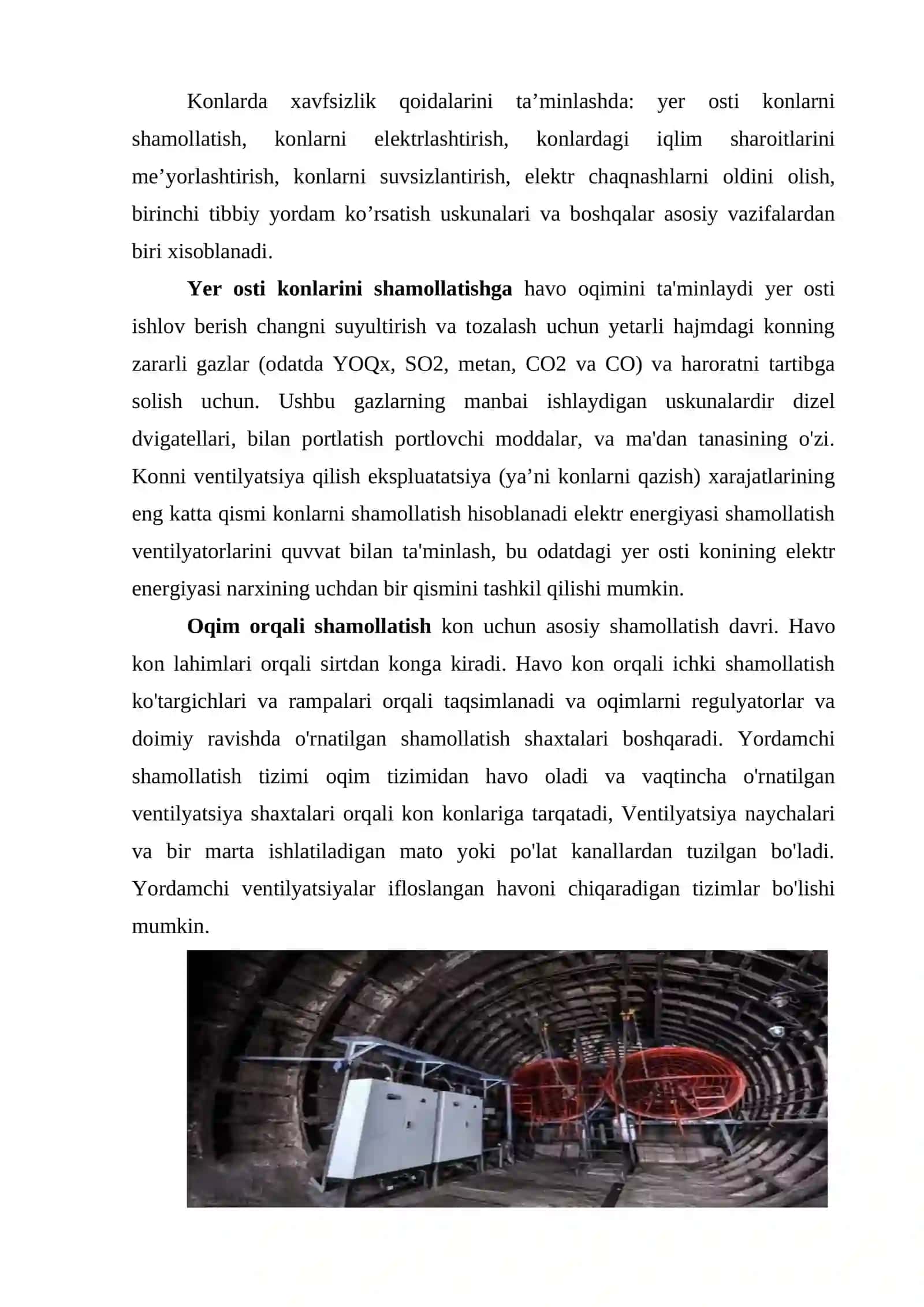 Konchilik korxonalarida oʻziga xos sharoitlar 4