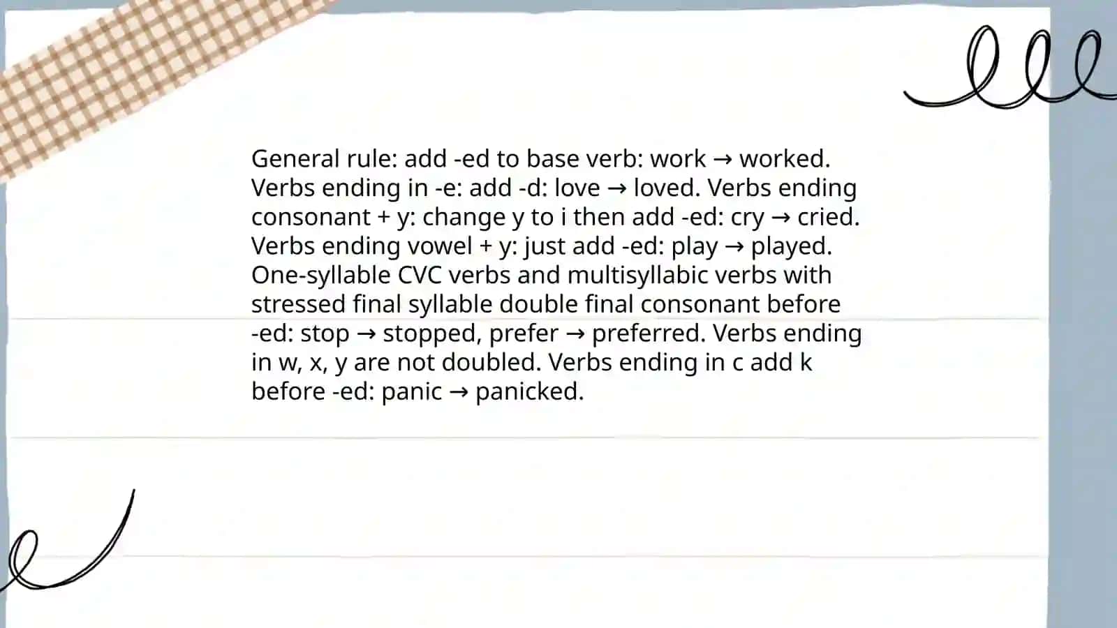 Past Simple Tense 4