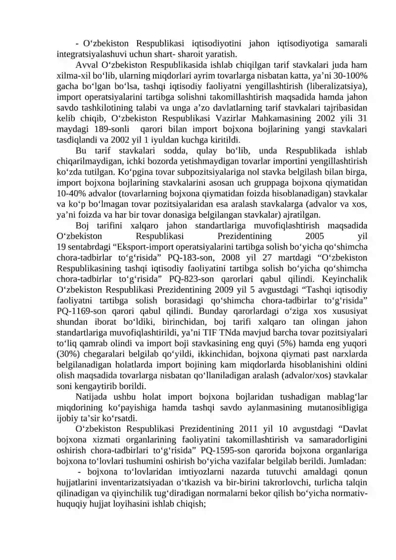 Bojxona to’lovlari 4