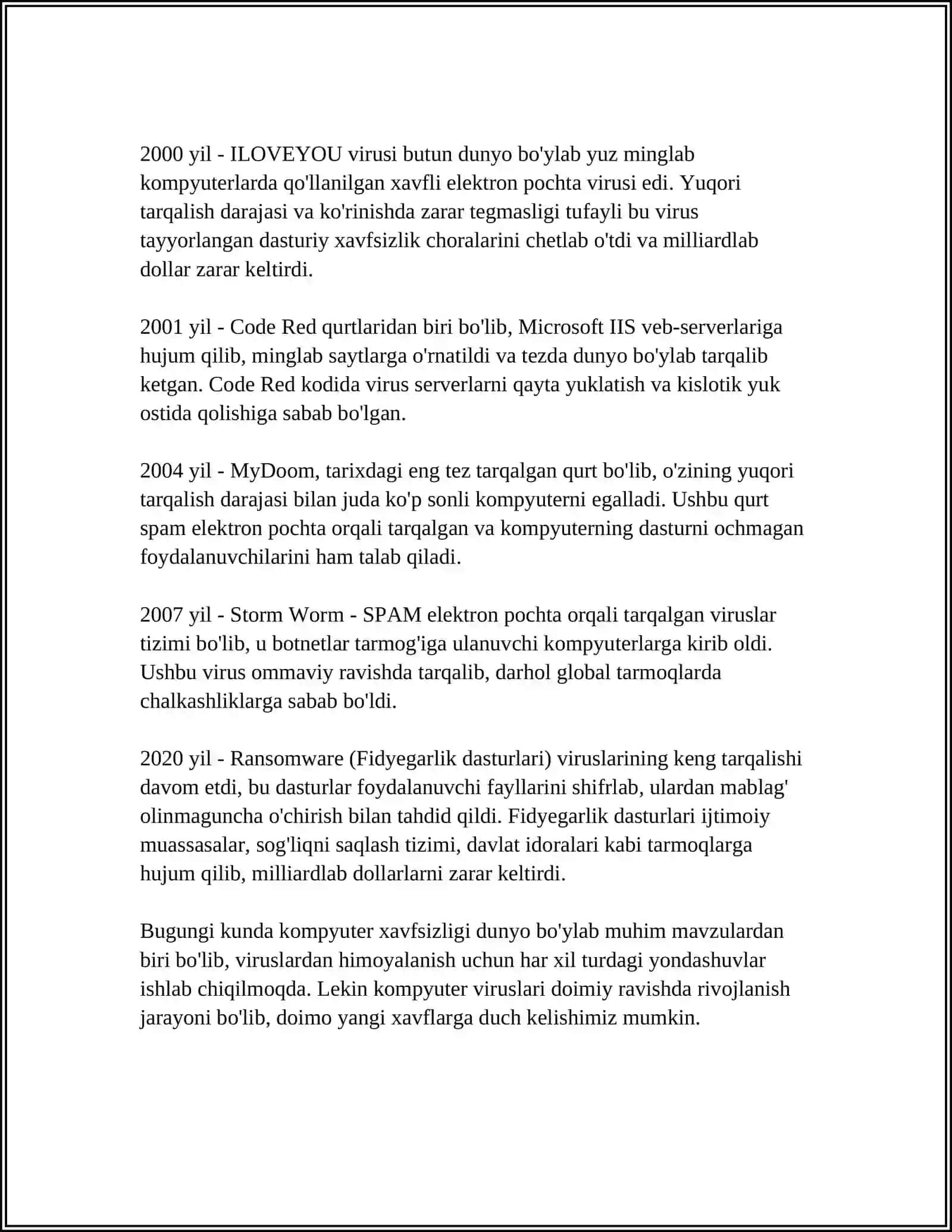 KOMPUTER VIRUSLARI 4
