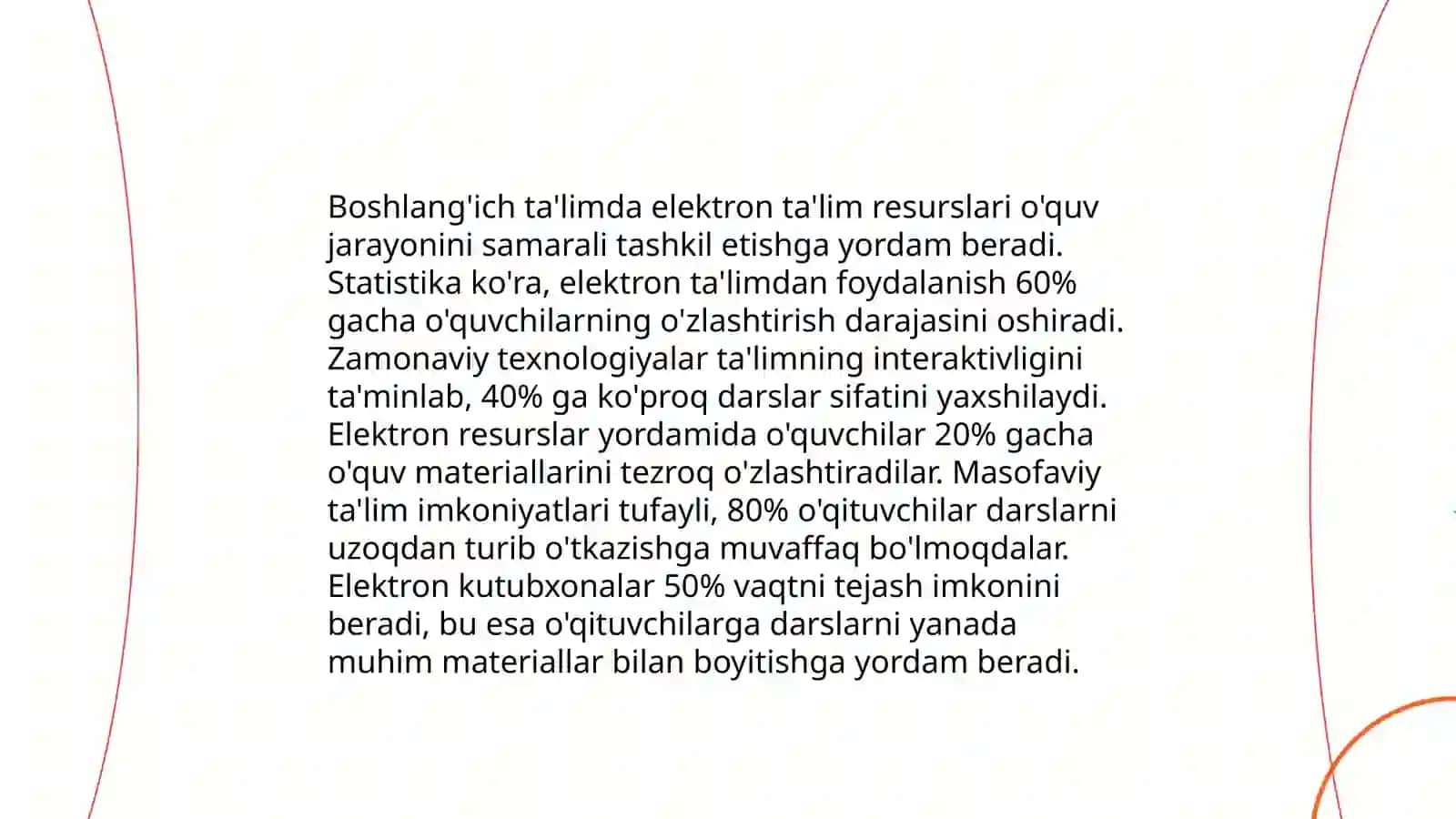 Elektron taʼlim resurslari boshlangʻich taʼlimda oʻrni 4