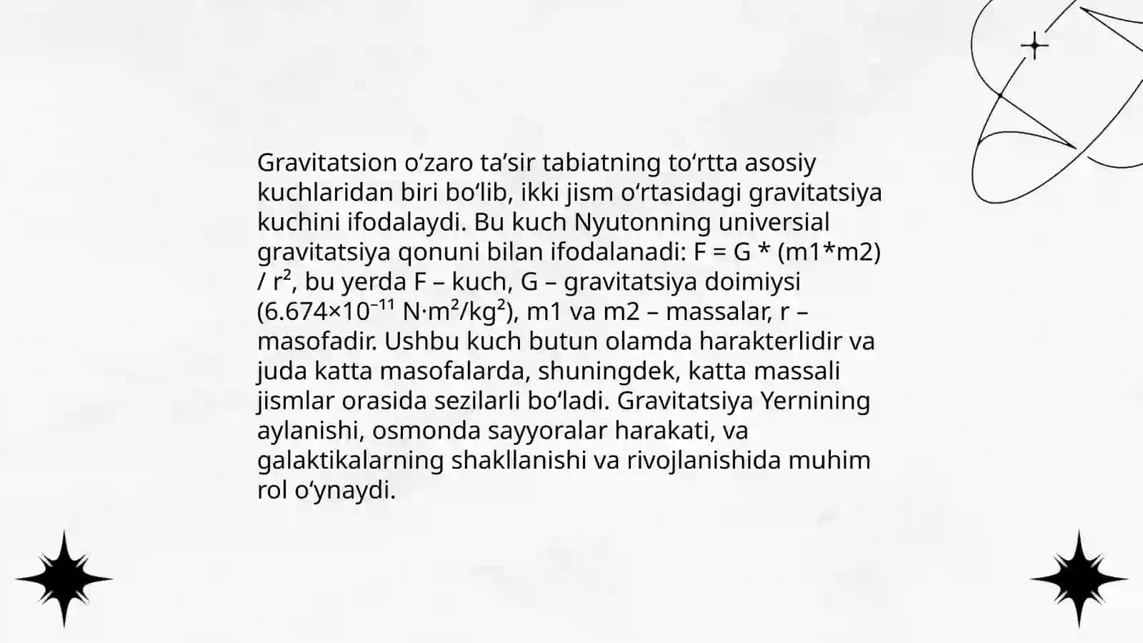 Fundamental oʻzaro taʼsirlar turlari. Yagona maydon nazariyasi 4