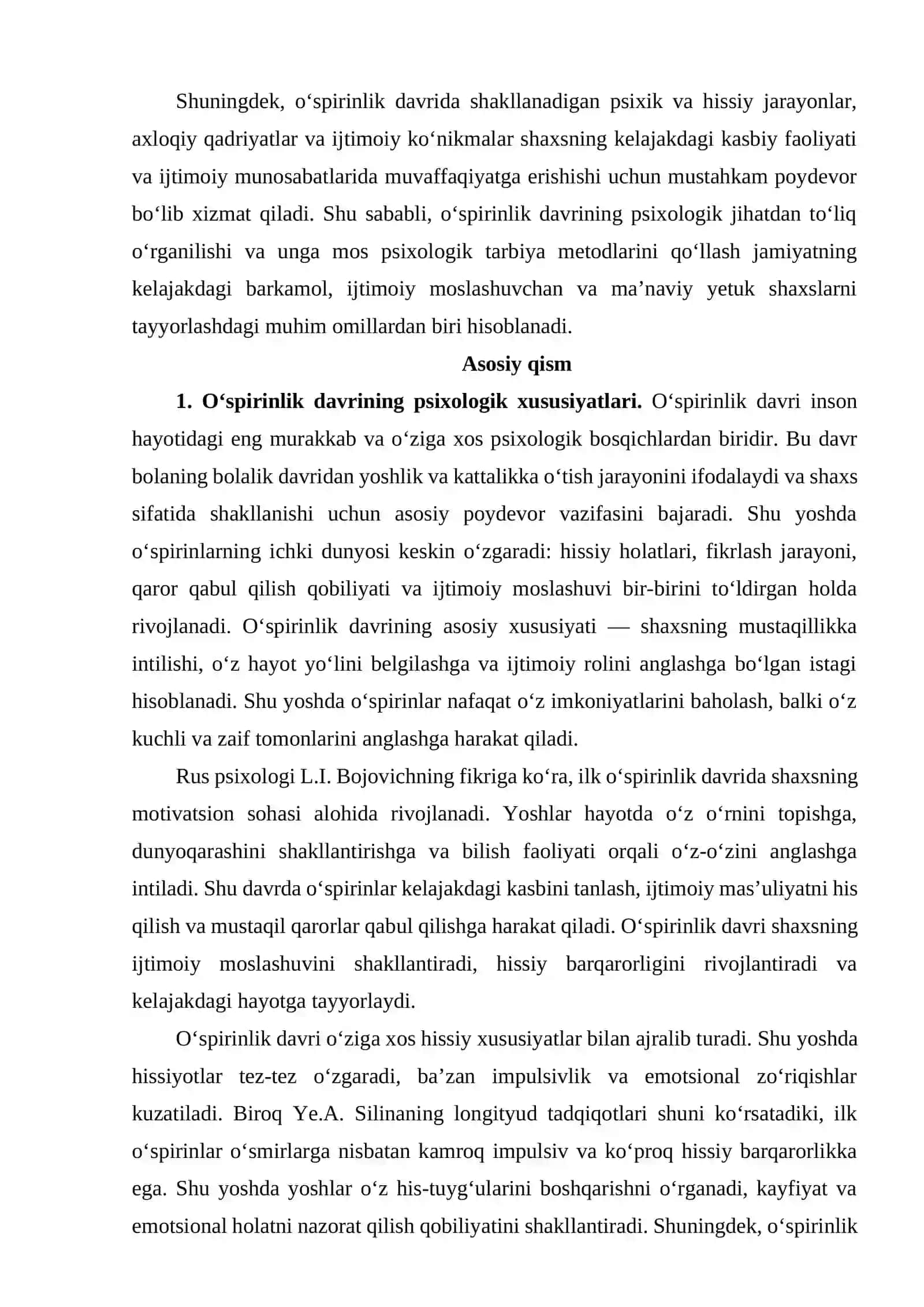 O‘spirinlik davrida psixik rivojlanish jarayonlari va muammolari 4