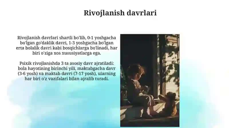 Bolalar psixikasi rivojlanishining asosiy qonuniyatlari 4