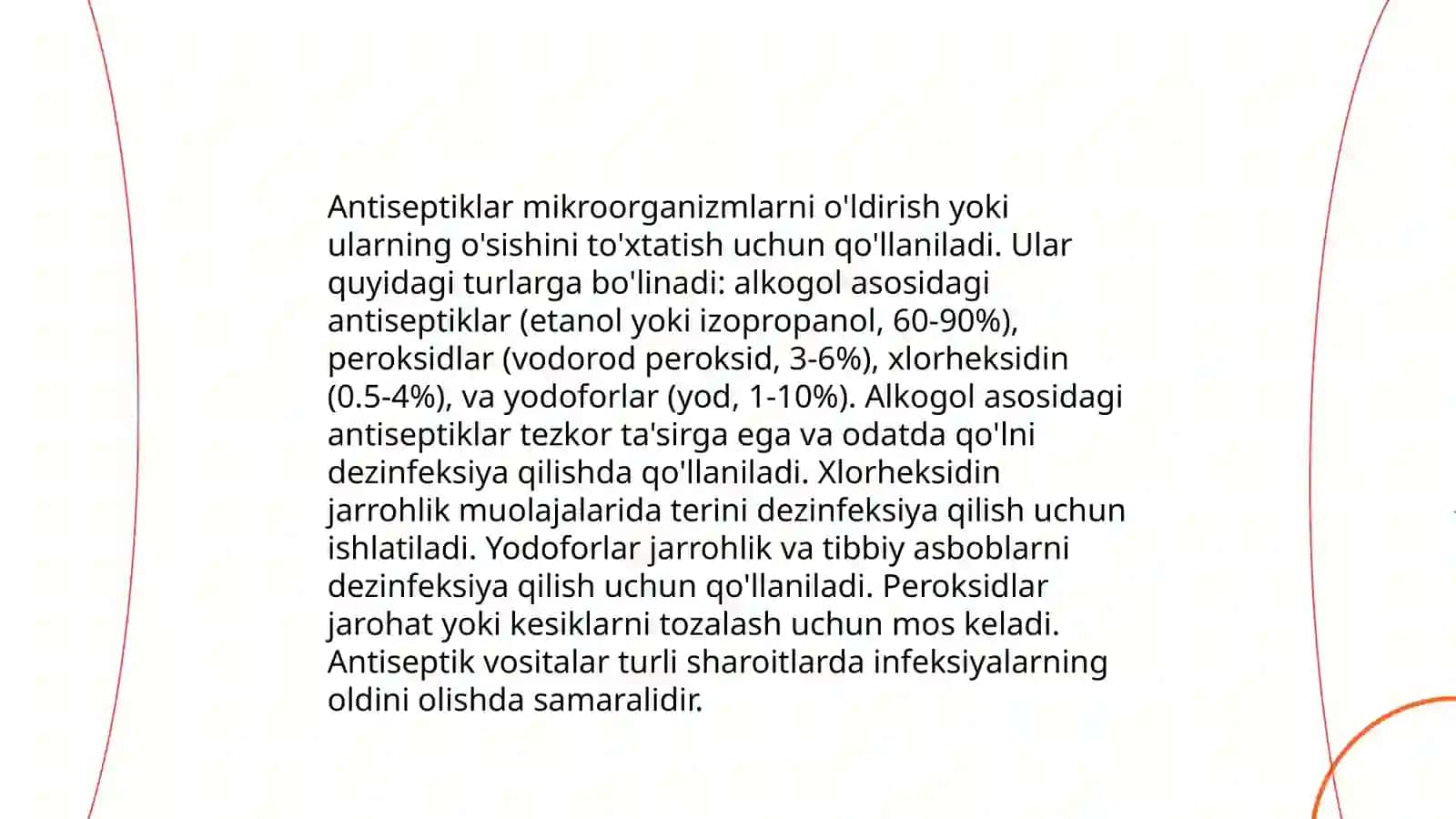Aseptik va antiseptik tushunchalari 4