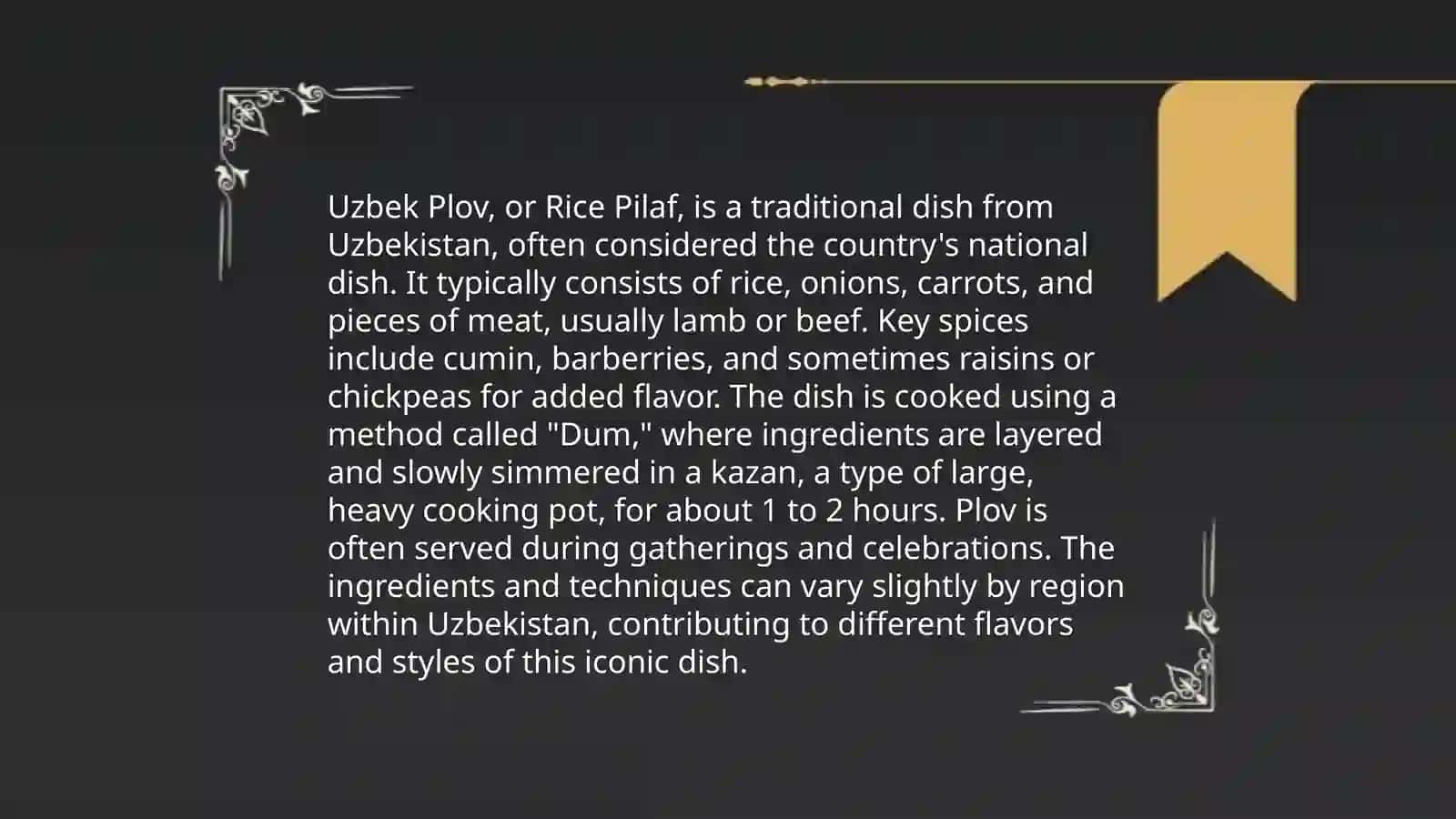 Meals in Britain and Uzbekistan 4
