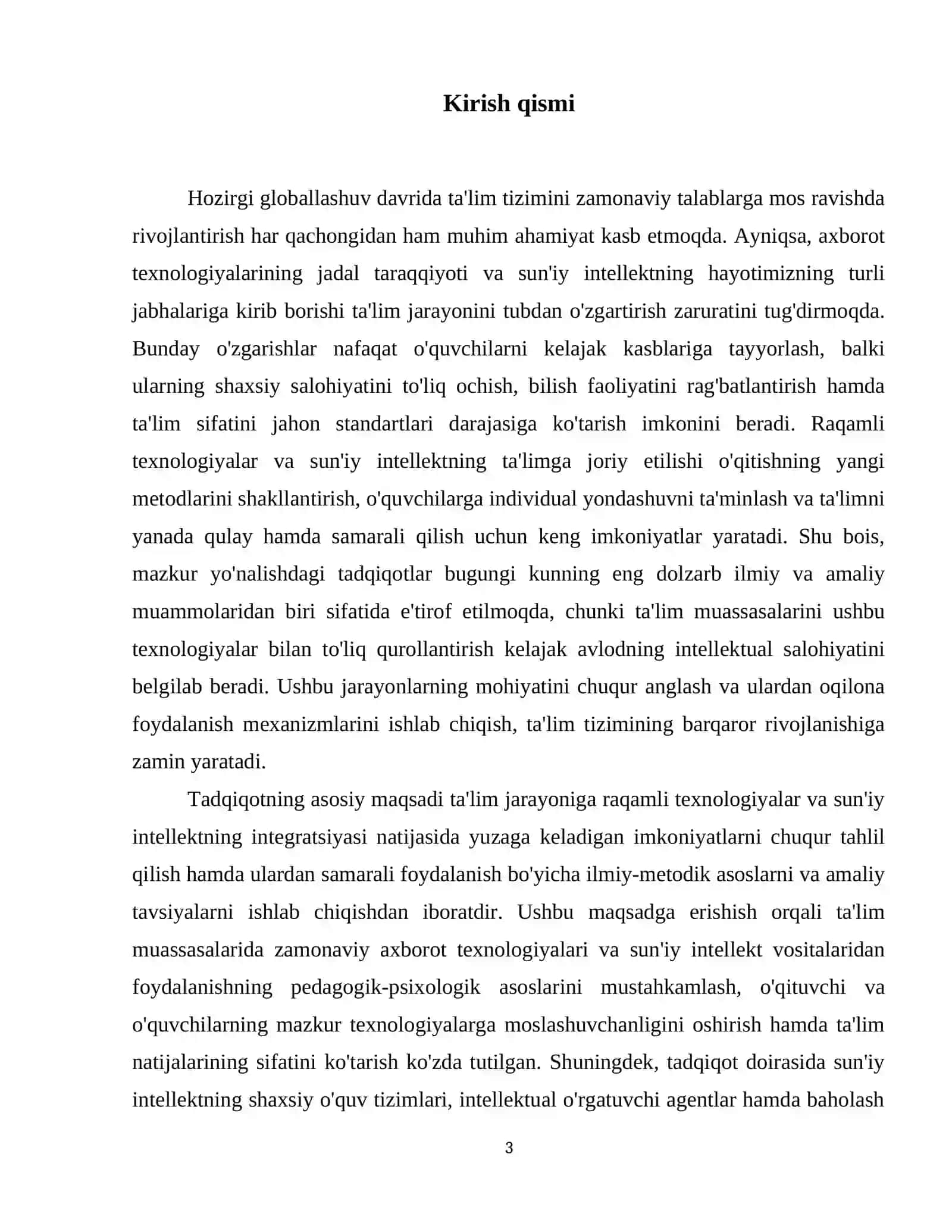 Ta'lim jarayonida raqamli texnologiyalar va sun'iy intellekt imkoniyatlaridan foydalanish 4