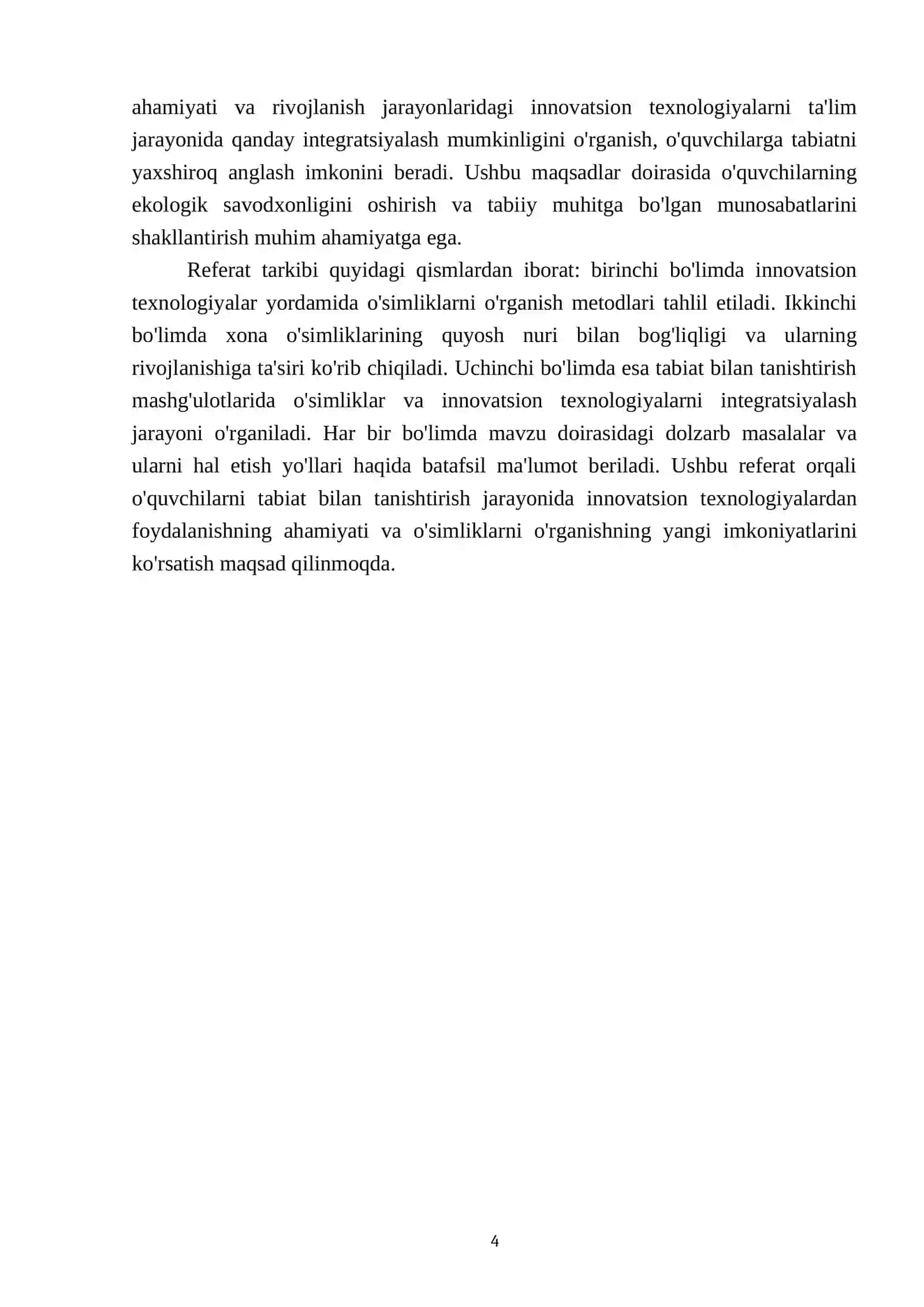 Inovatsion texnologiyalar asosida tabiat bilan tanishtirish mashğulotlarni ijodiy tashkil etish,xona õsimliklarini quyoshga nisbatan farqini va nomini õrganish 4