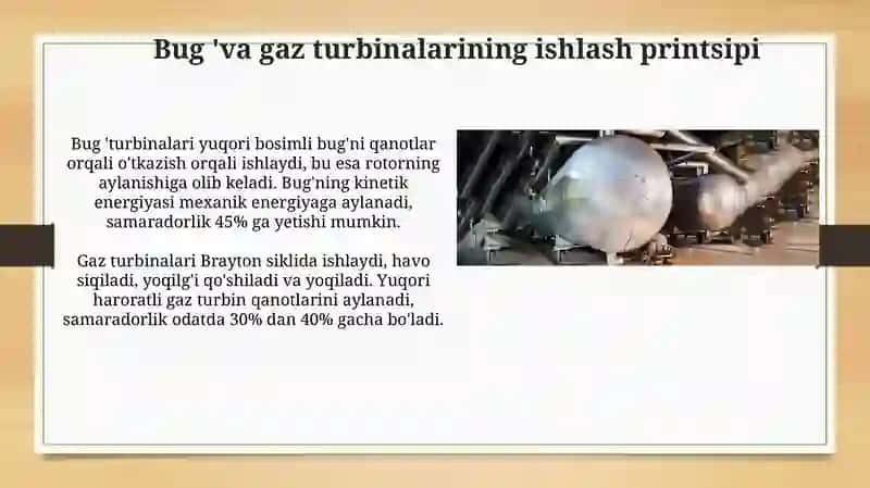 Turbinalarning turlari va tuzilishi 4