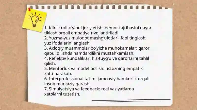 Bo'lajak tibbiyot xodimlarida emotsianal va irodaviy sifatlarni tarbiyalash va shakllantirish 4
